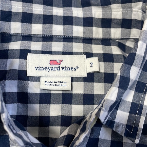 Vineyard Vines Womens Buffalo Plaid Button Down Shirt Size 2 - Picture 4 of 10
